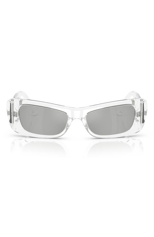 Versace 54mm Pillow Sunglasses In Crystal