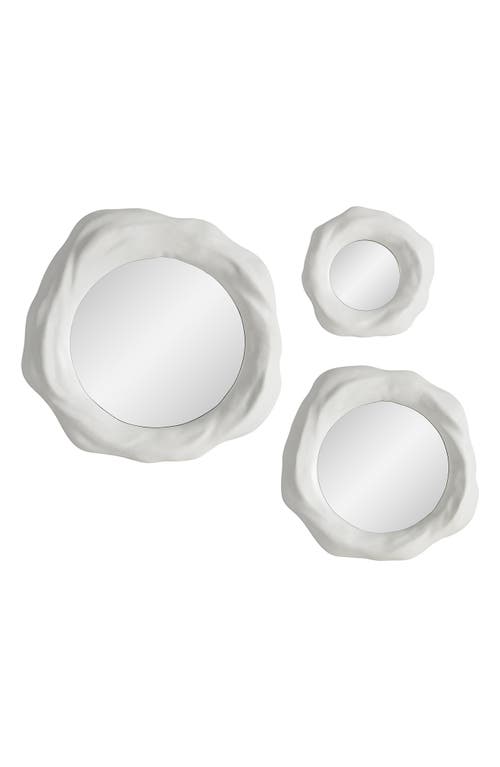 Renwil Evaton Set of 3 Mirrors in Matte Off-White at Nordstrom