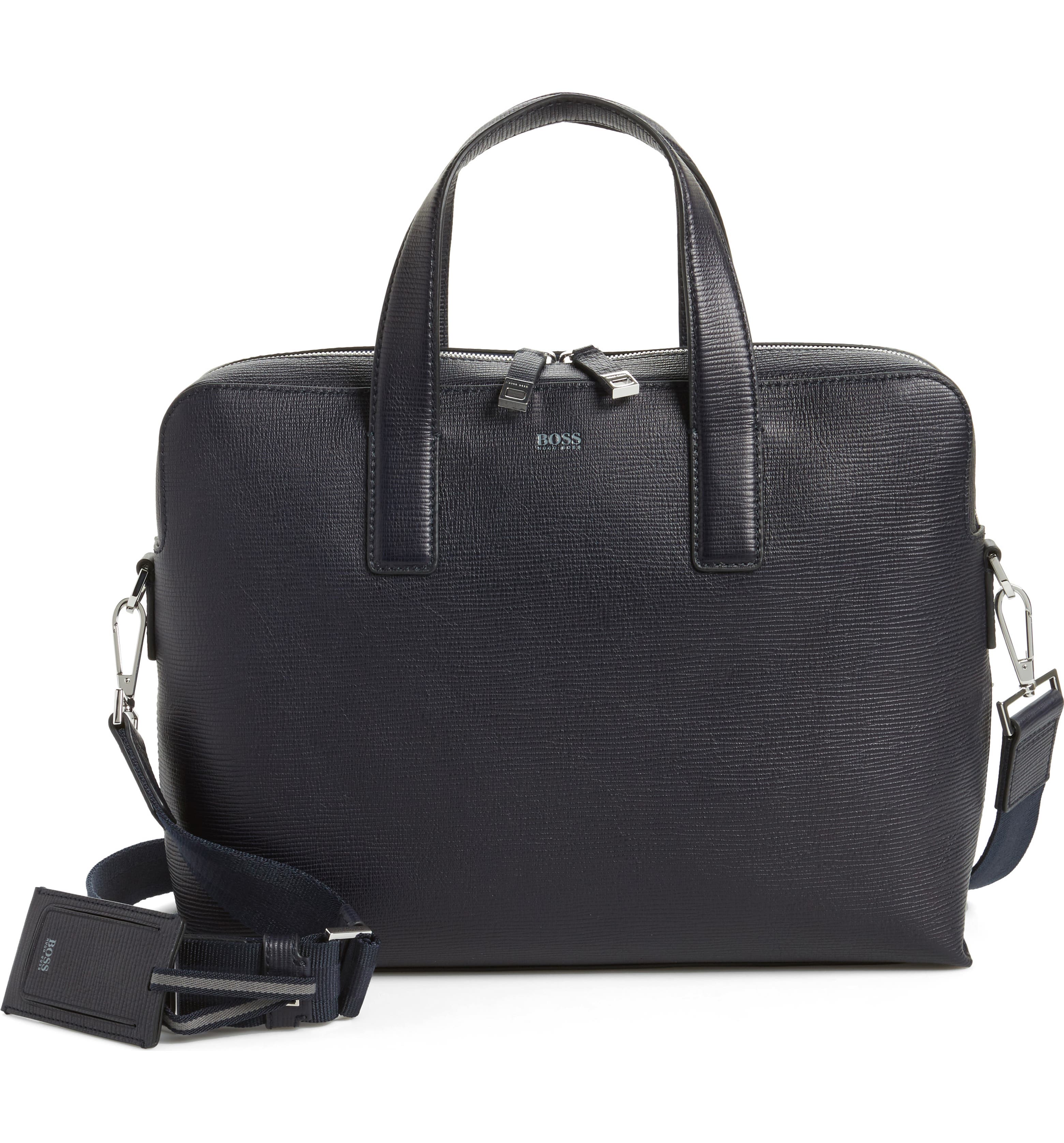 BOSS Timeless Leather Document Briefcase | Nordstrom