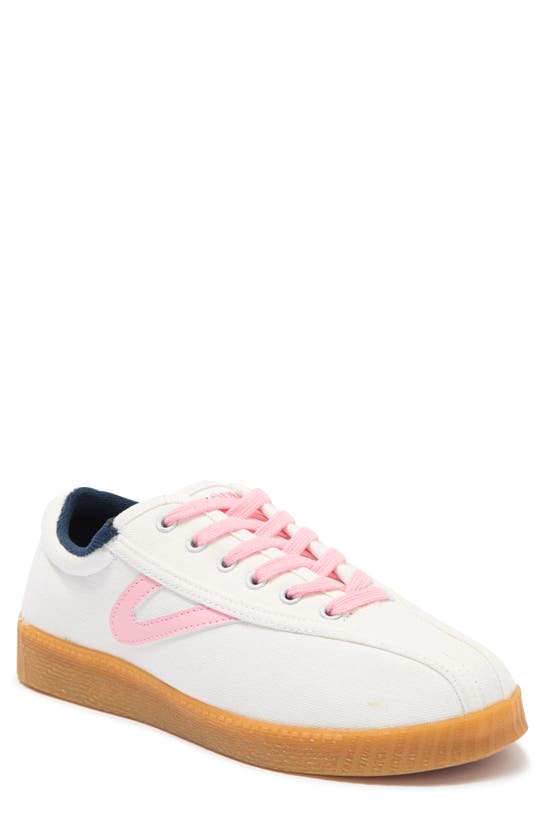 Tretorn 'nylite' Sneaker In White/ Pink/ Navy