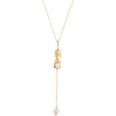 Kate Spade New York House Cat Pave Y-Necklace