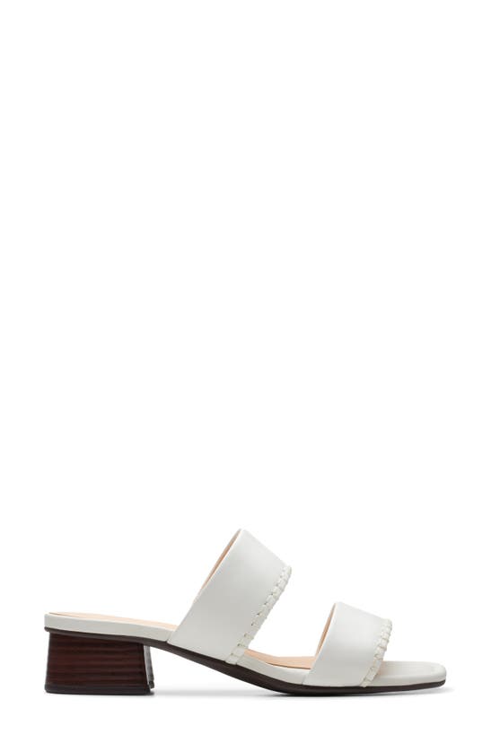 Shop Clarks (r) Serina 35 Slide Sandal In Off White Lea