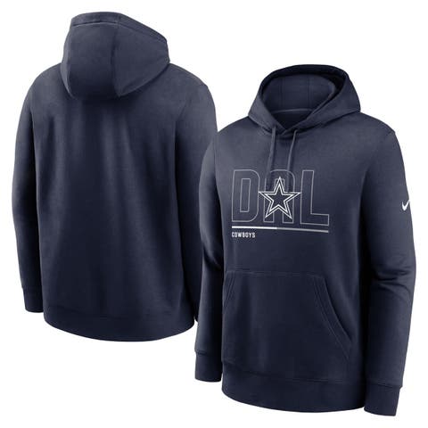 Dallas Cowboys Big Alternate Throwback Double Star Logo Premium White Hoodie, 2x