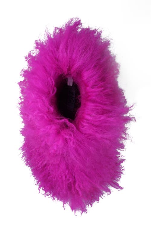 Zigi Risha Faux Fur Bootie In Fusch