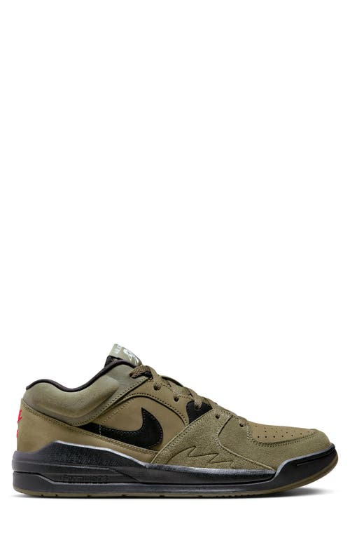 Shop Jordan Stadium 90 Sneaker In Medium Olive/black