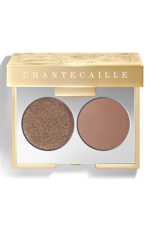 Shop Chantecaille Jasmine Eyeshadow Duet In Brown