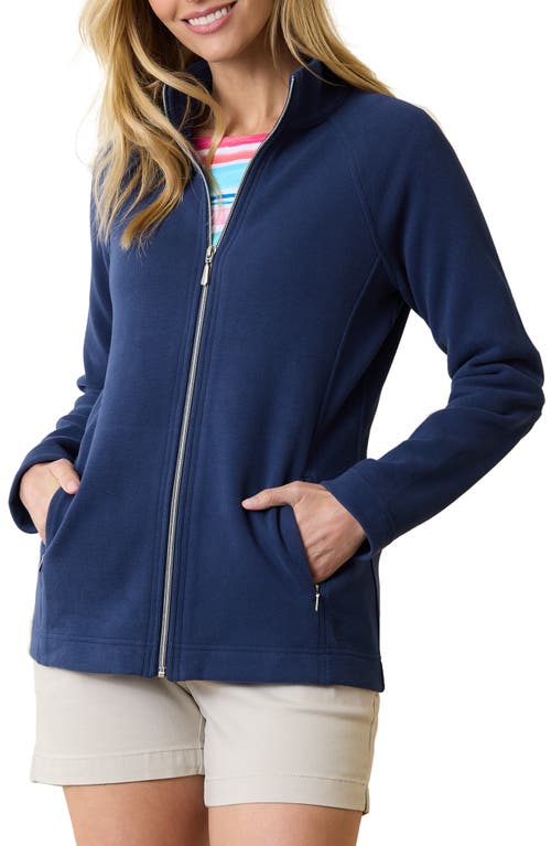 Shop Tommy Bahama New Aruba Zip Jacket In Island Navy