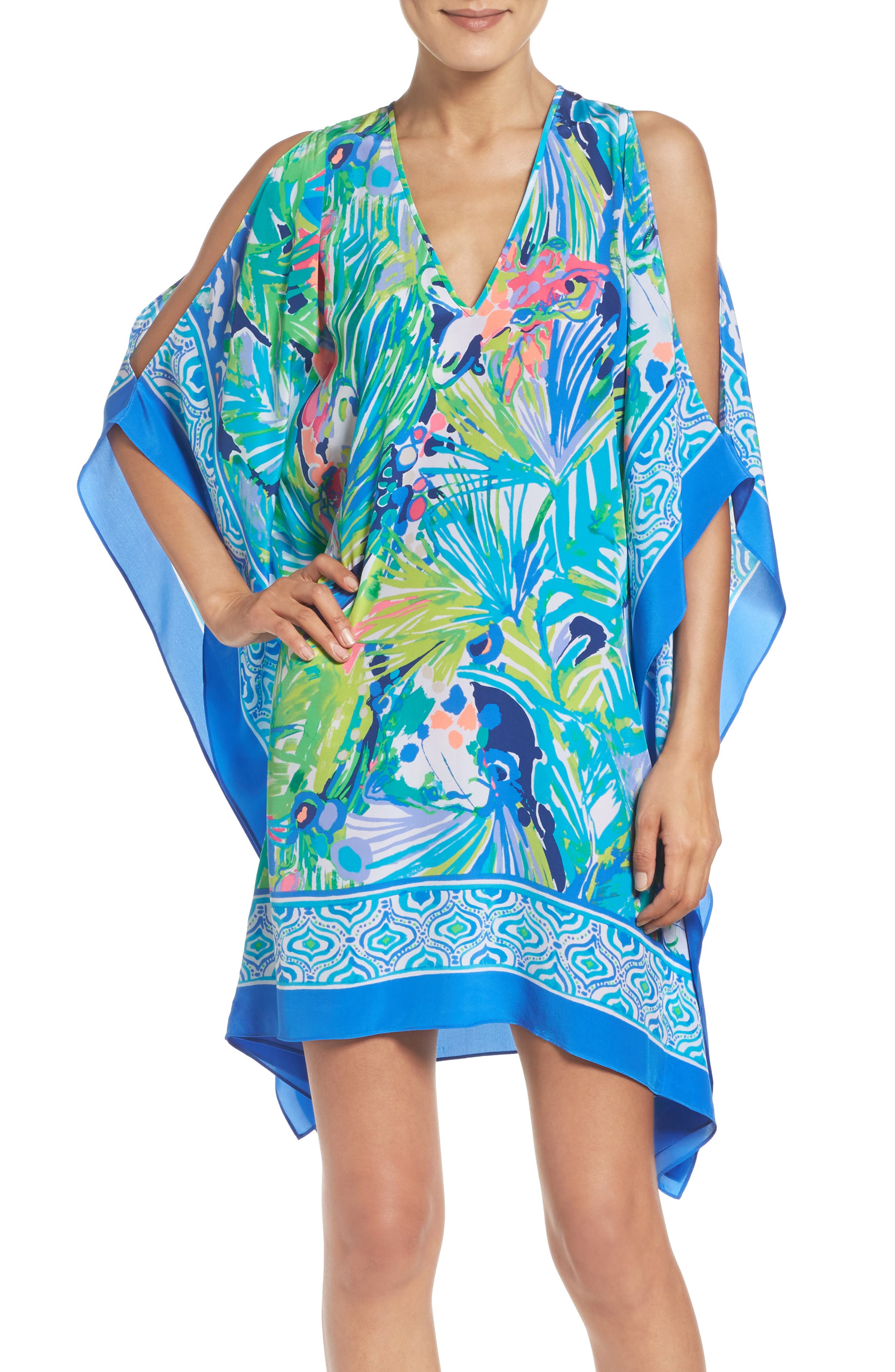lilly pulitzer silk caftan