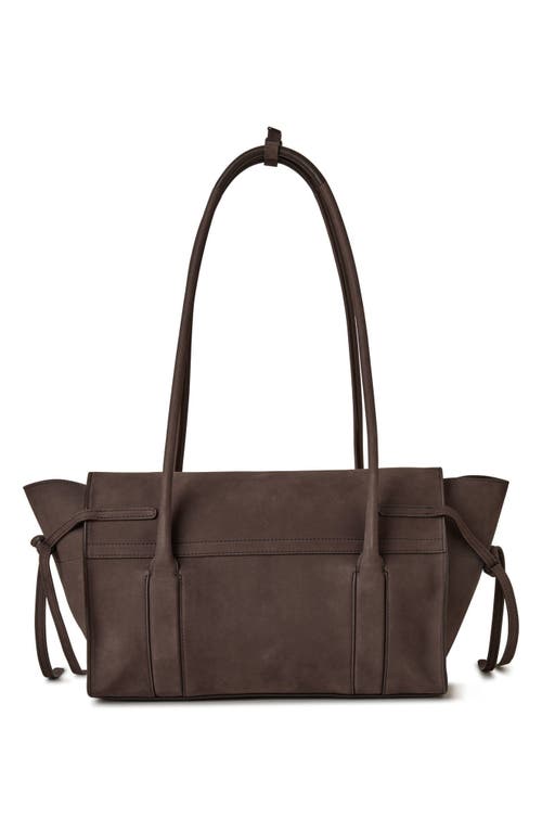 Shop Mulberry Small Soft Bayswater Nubuck Leather Satchel In Ebony