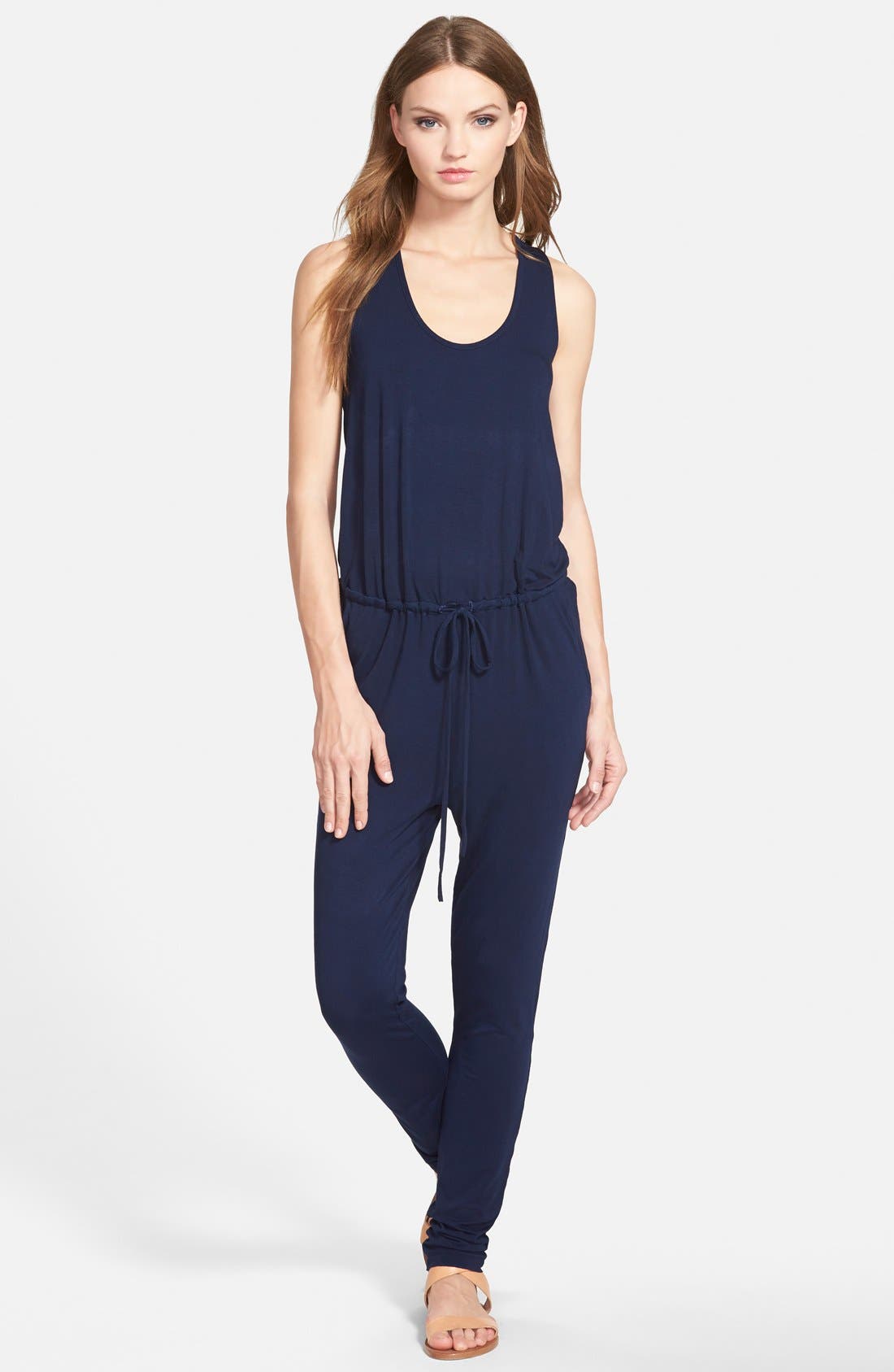 Young, Fabulous & Broke 'Gracie' Cross Back Tank Jumpsuit Nordstrom
