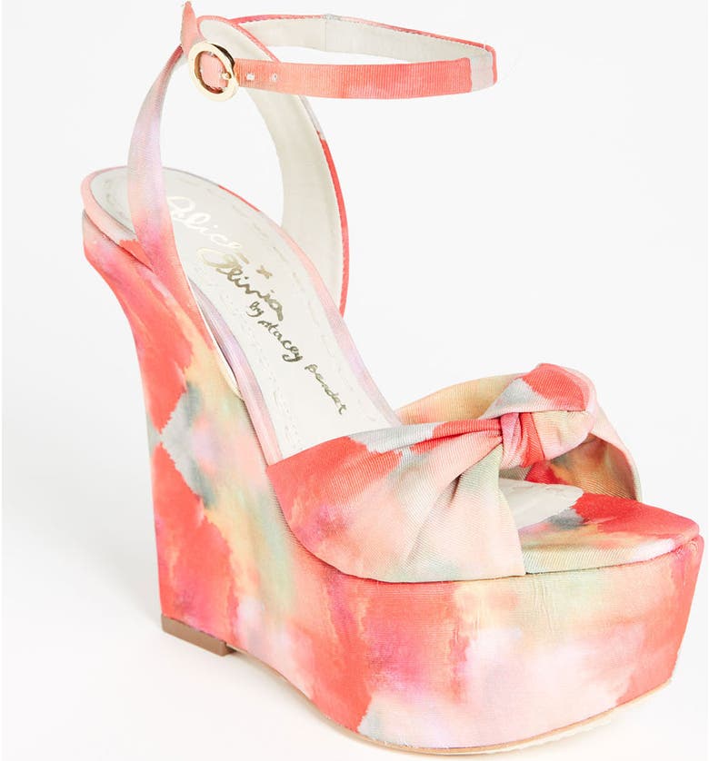 ALICE + OLIVIA Alice & Olivia 'Ilise' Sandal, Main, color, MULTI
