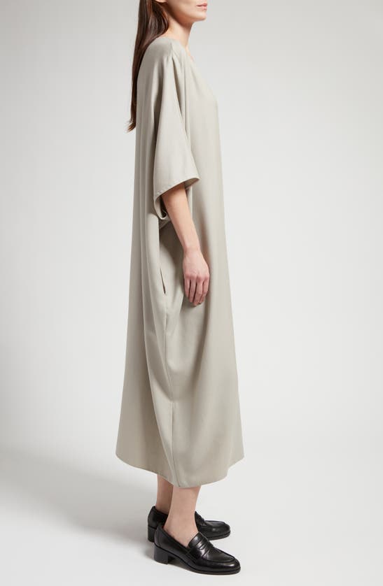 The Row Isora Cashmere Cocoon Dress In Doeskin Beige