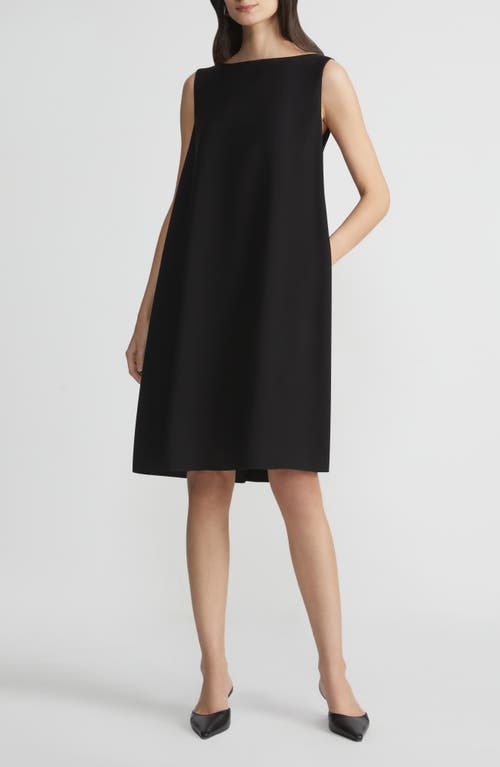 Lafayette 148 New York Finesse Crepe Convertible Dress Black at Nordstrom,