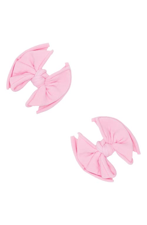 Baby Bling 2-Pack Baby FAB Bow Clips in Pink at Nordstrom
