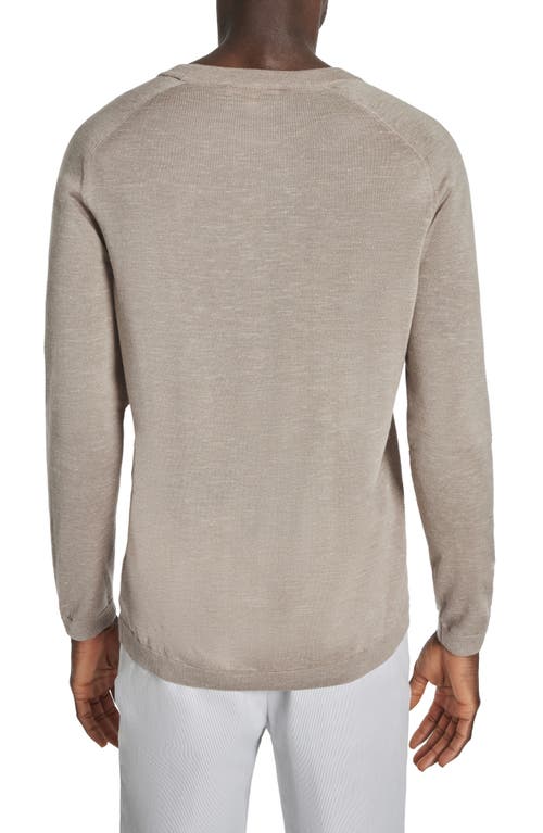 Jack Victor Bailey Merino Wool Blend Sweatshirt In Tan