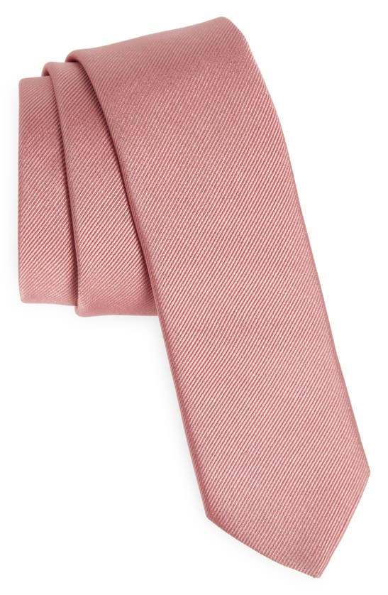 Shop Hugo Boss Boss Silk Blend Tie In Light Pink