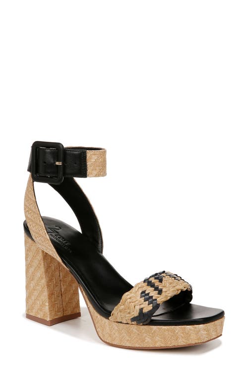 27 EDIT Naturalizer Jaselle Ankle Strap Platform Sandal Black Leather at