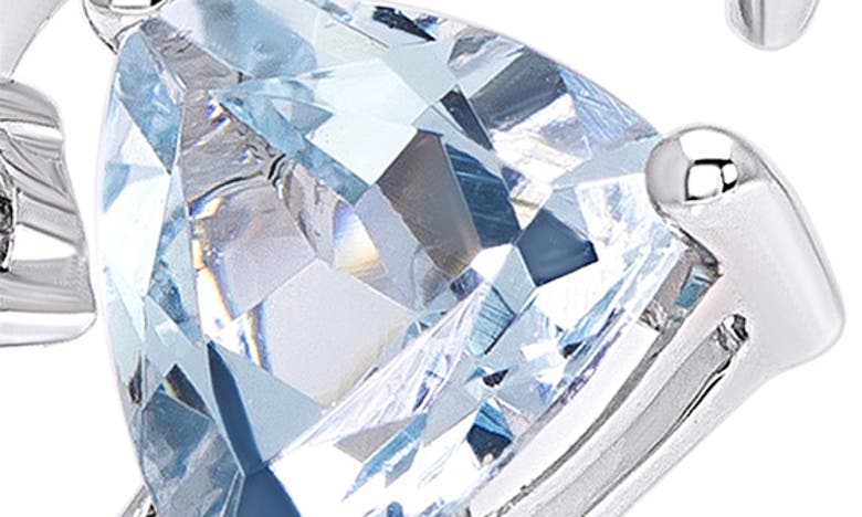 Shop Hueb Mirage Aquamarine & Diamond Open Ring In White Gold