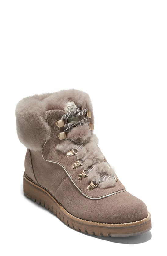 Zerogrand genuine shearling 2025 waterproof hiker boot