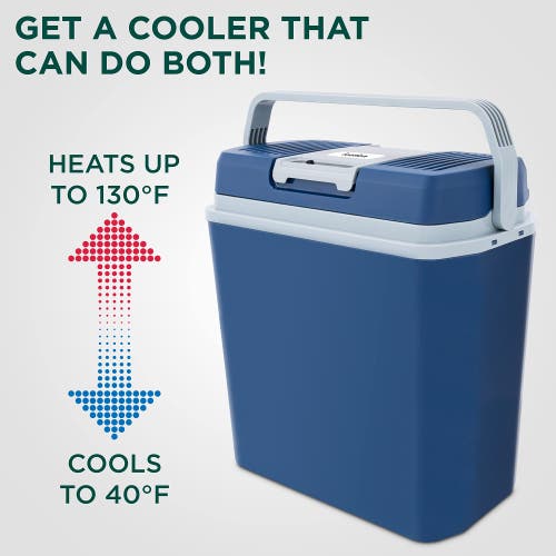 Ivation 24l Electric Cooler/warmer In Blue