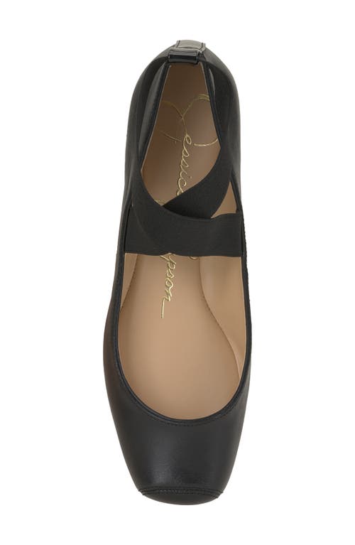 Shop Jessica Simpson 'mandalaye' Leather Flat In Black/black