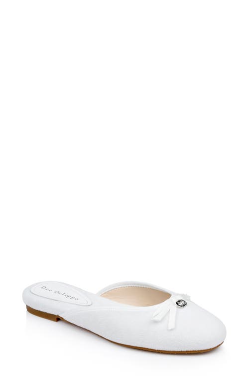 Athens Terry Cloth Mule in White