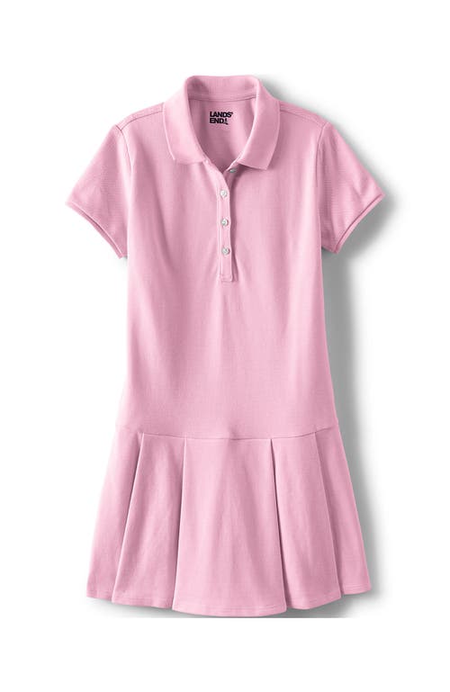 LANDS' END LANDS' END SCHOOL UNIFORM GIRLS SHORT SLEEVE MESH PLEATED POLO DRESS