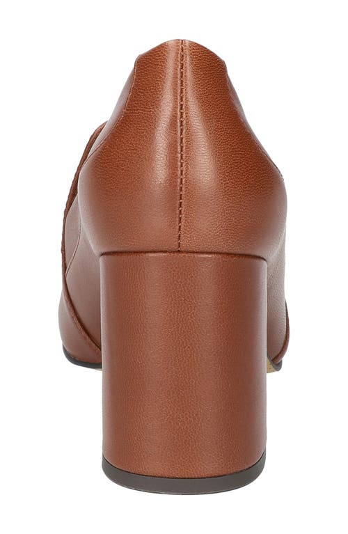 Shop Bella Vita Tam Loafer Pump In Camel Leather