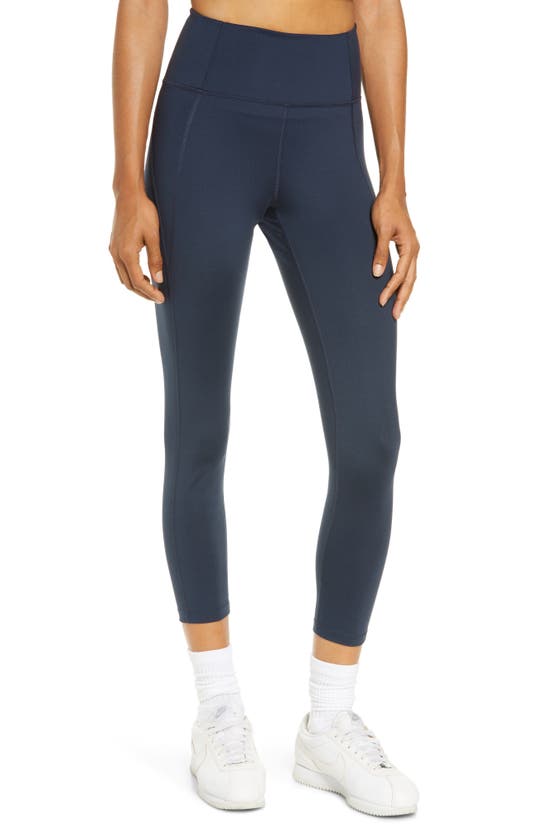 Girlfriend Collective High Waist 7/8 Leggings In Midnight