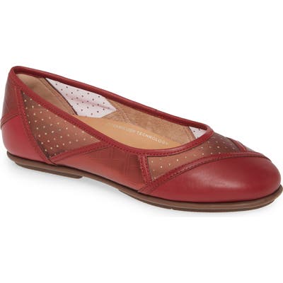 Fitflop Allegria Art Deco Ballet Flat, Burgundy