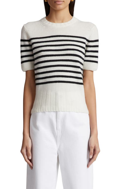 Khaite Luphia Short Sleeve Cashmere Sweater at Nordstrom,