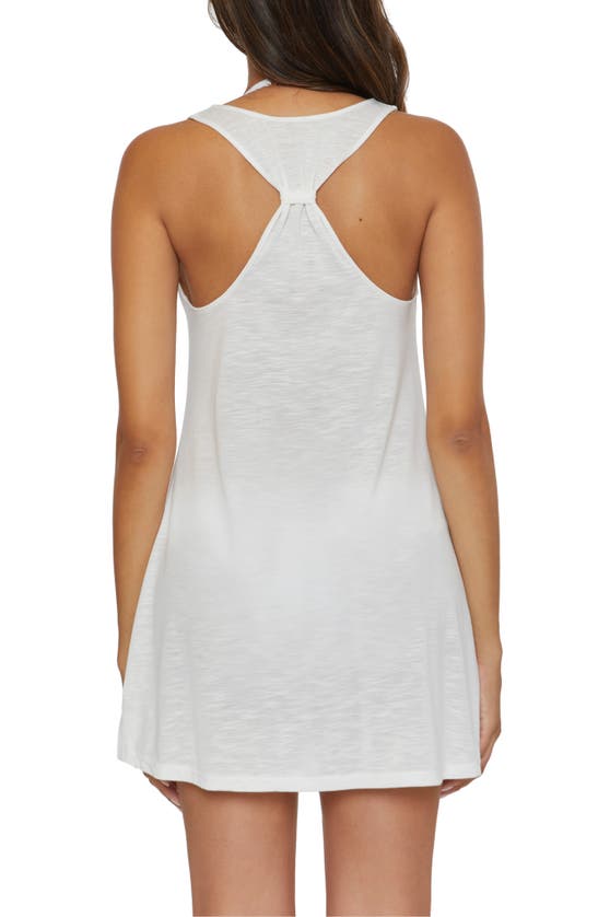 Shop Becca Breezy O-ring Cover-up Minidress In White