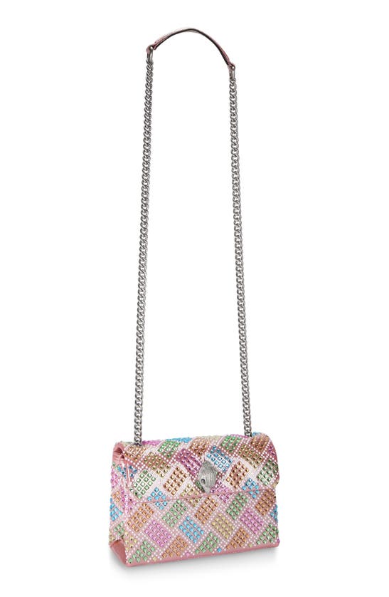 Shop Kurt Geiger London Medium Kensington Convertible Crossbody Bag In Open Pink