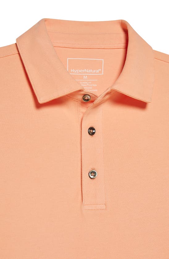 Shop Hypernatural El Capitán Classic Fit Supima® Cotton Blend Piqué Golf Polo In Coral