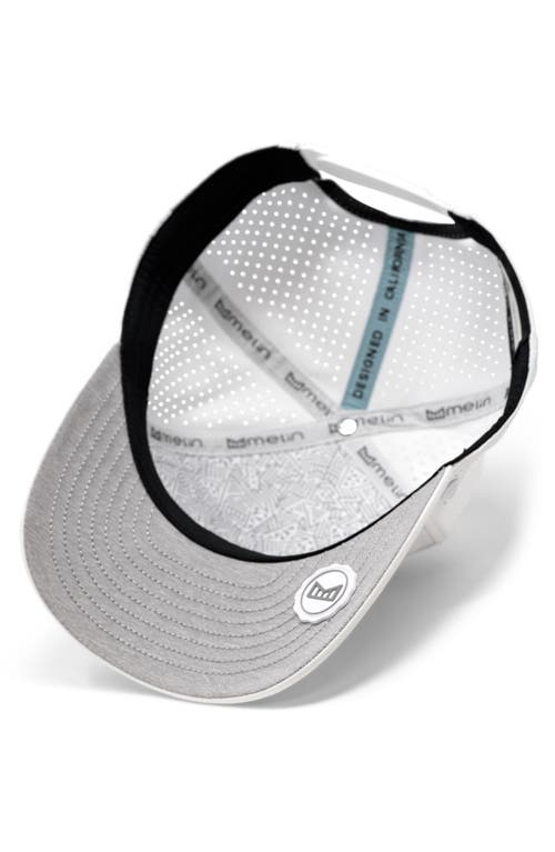 Melin Odyssey Stacked Hydro Performance Snapback Hat In Snow Camo