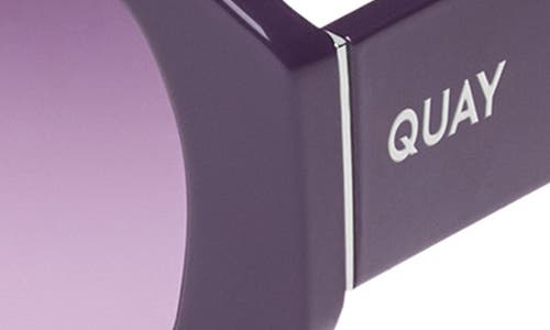 Shop Quay Hyped Up 38mm Gradient Square Sunglasses In Amethyst/dark Amethyst