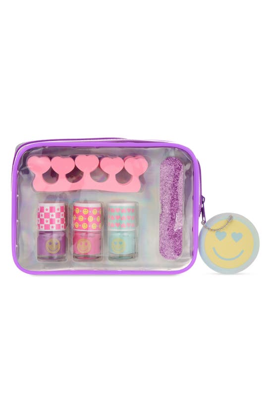 Iscream Kids' Happy Day Nails Pedicure Kit In White