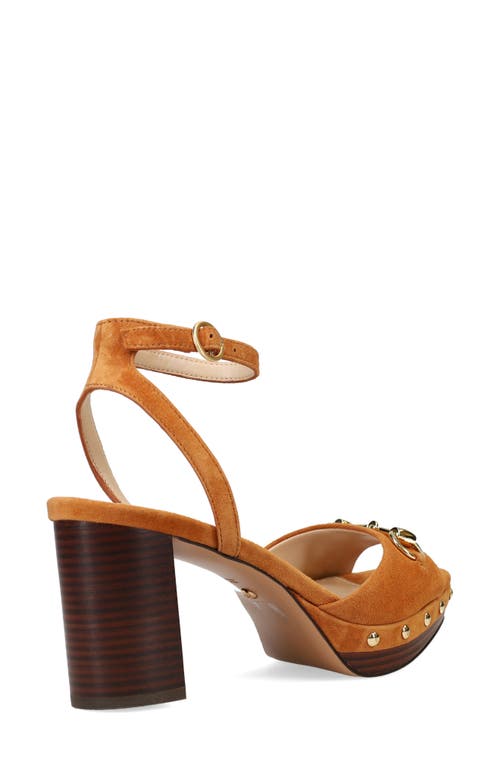 Pelle Moda Anara Platform Sandal In Cognac