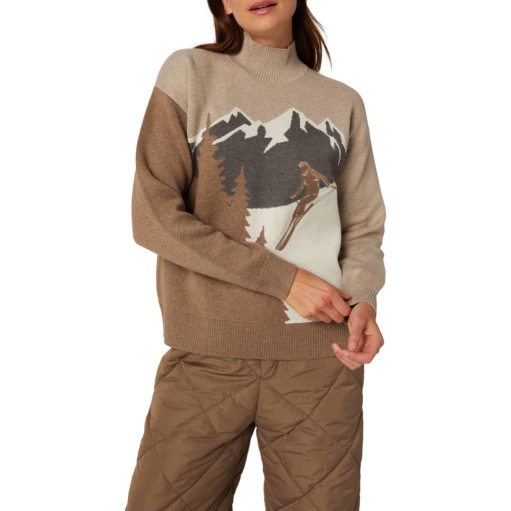 Alp N Rock Portia Mock Neck Sweater in Heather Stone