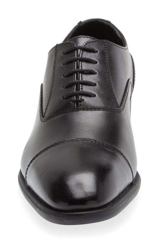 Shop Nordstrom Dane Cap Toe Oxford In Black Leather