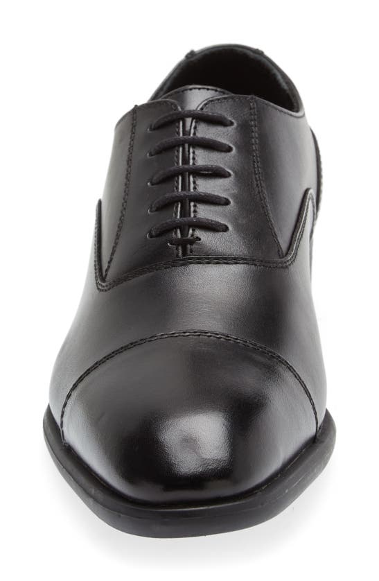 Nordstrom Dane Cap Toe Oxford In Black Leather