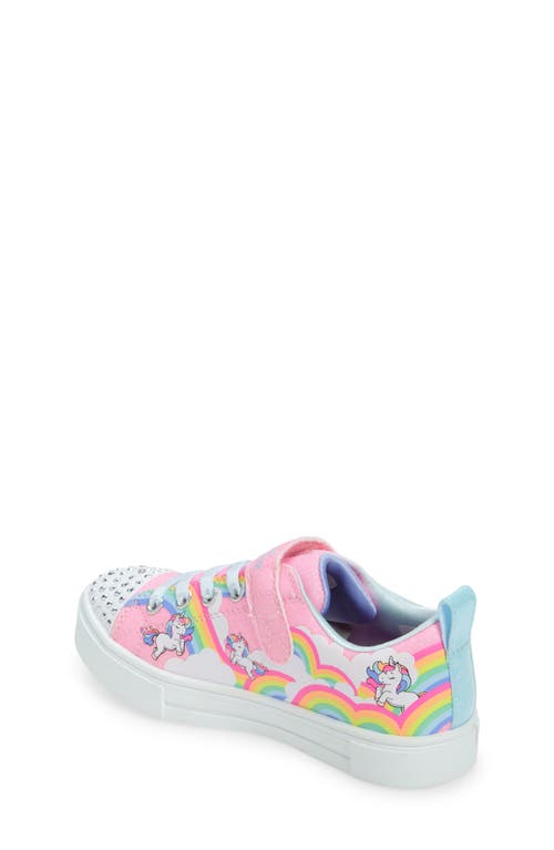 Shop Skechers Kids' Twinkle Sparks Light-up Sneaker In Pink/multi