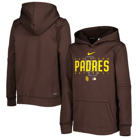 Nike San Diego Padres Dri-FIT 1/4 zip Men's Pullover Brown