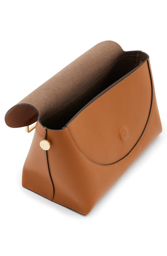 Shop Allsaints Celeste Leather Crossbody Bag In Desert Tan