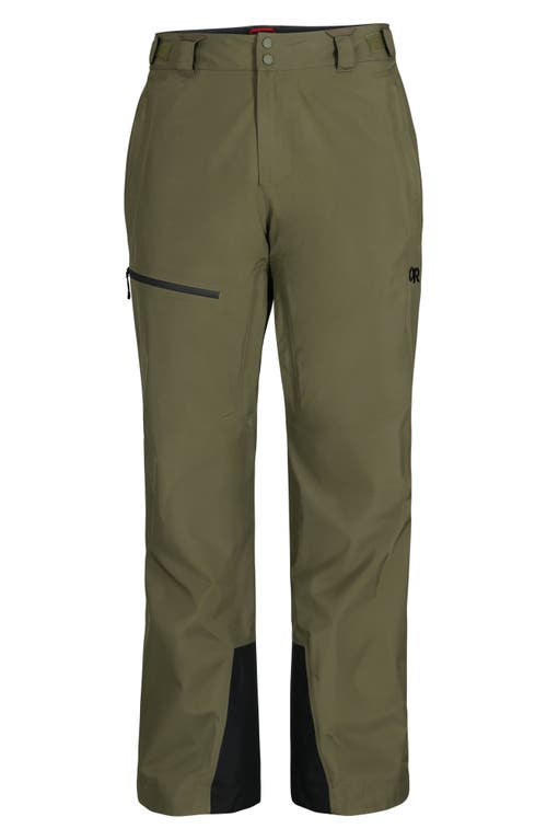 Shop Outdoor Research Tungsten Ii Gore-tex® Waterproof Snow Pants In Ranger Green