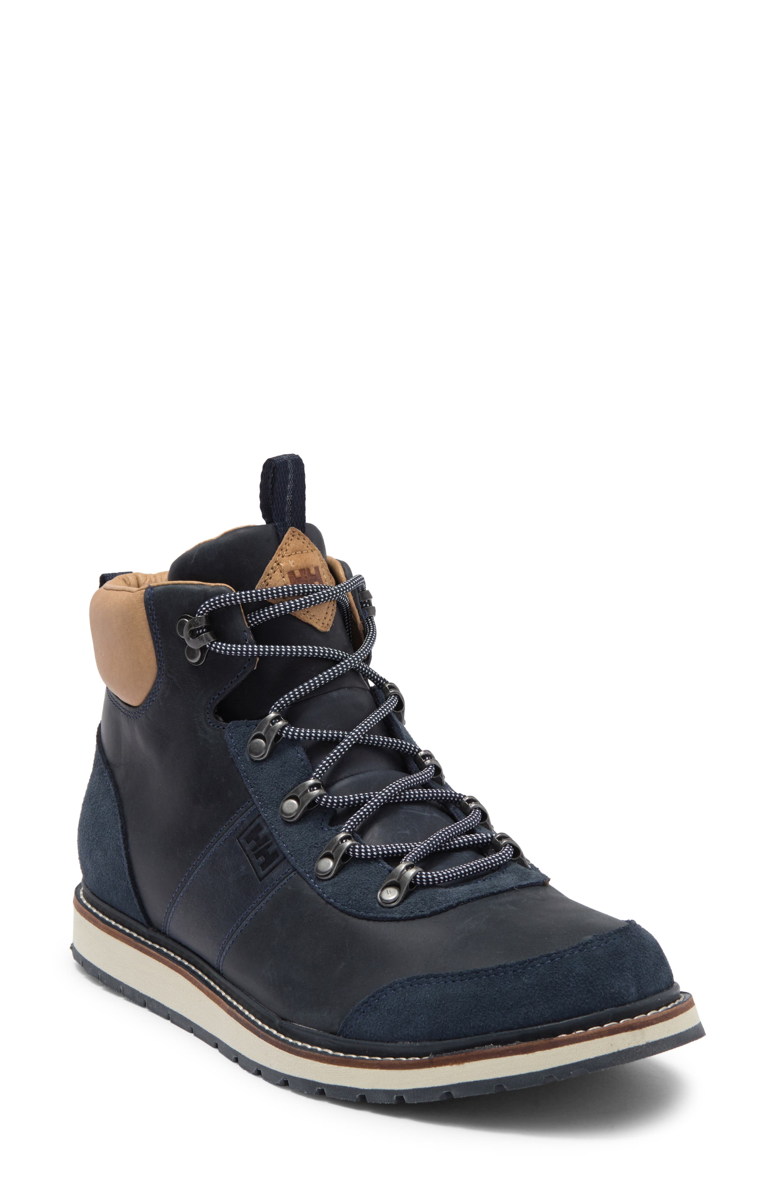 Helly Hansen Montesano Waterproof Leather Boot In Navy / Camel / Cream ...
