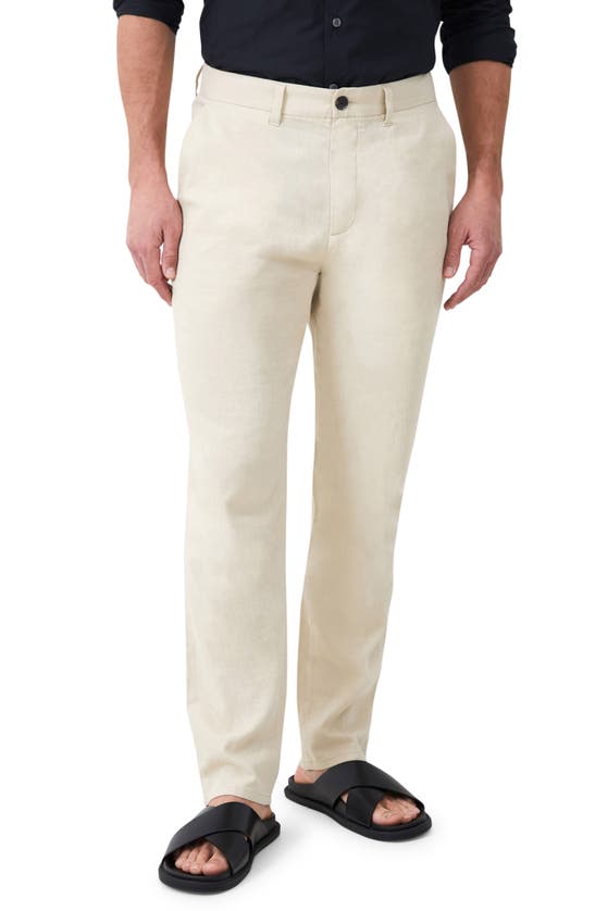 Shop French Connection Linen Blend Pants In Stone