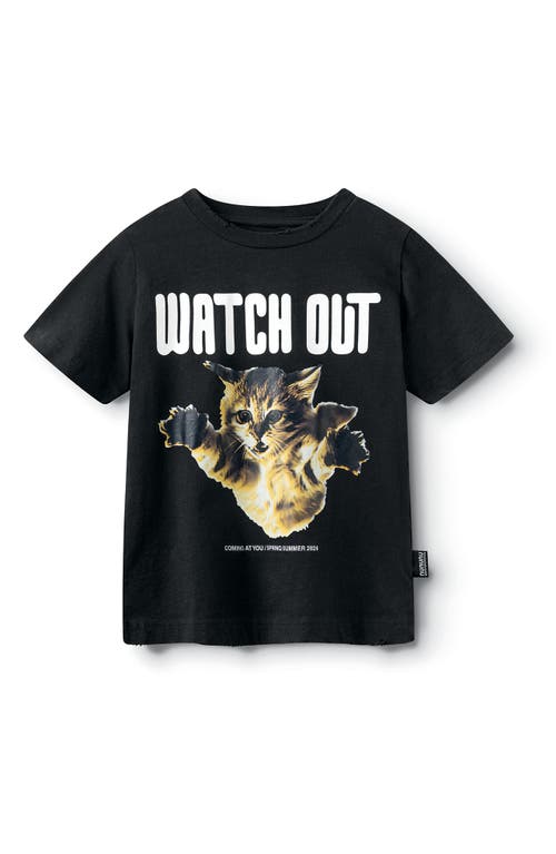 Nununu Kids' Cat-a-Tonic T-Shirt Black at Nordstrom,