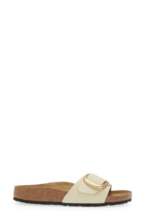 Birkenstock Madrid Big Buckle Slide Sandal In Beige