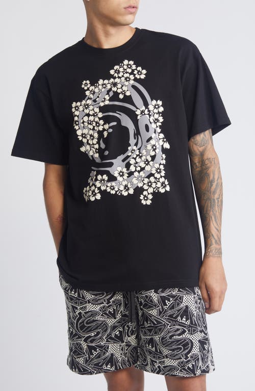 Billionaire Boys Club Marigold Cotton Graphic T-Shirt Black at Nordstrom,